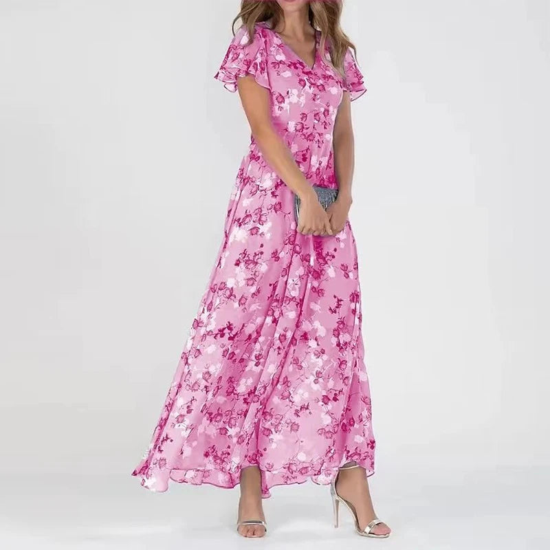 ELISA™ - Vestito con fiori colorato ed elegante